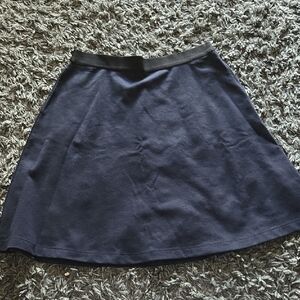 Ellen Tracy Dark Blue A-Line Skirt